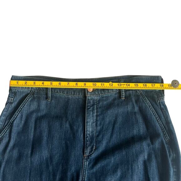 J.Crew Factory Women's Denim Trouser Pant Blue Size 33/16 - Picture 8 of 10